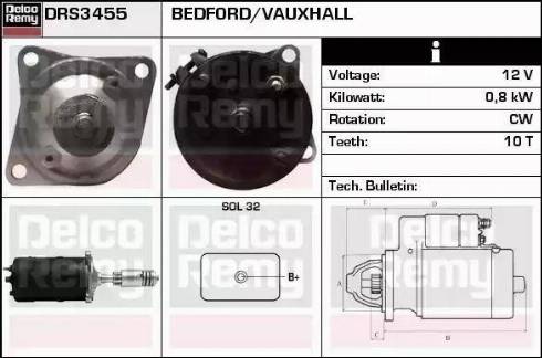 Remy DRS3455 - Стартер autospares.lv