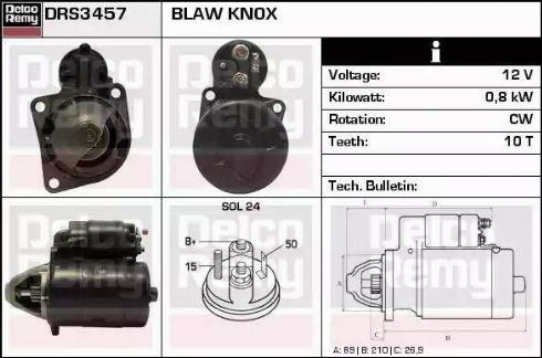 Remy DRS3457 - Стартер autospares.lv