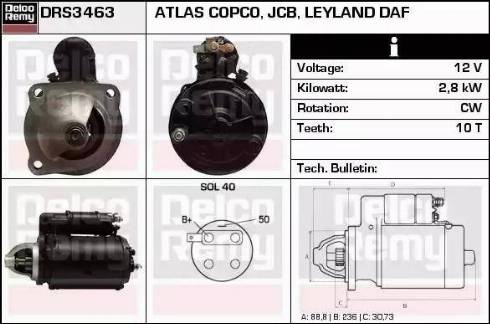 Remy DRS3463 - Стартер autospares.lv