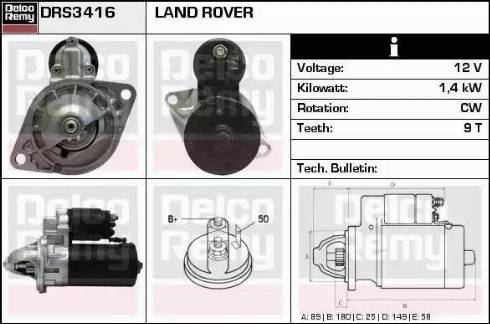 Remy DRS3416 - Стартер autospares.lv