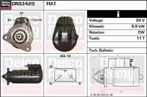 Remy DRS3420 - Стартер autospares.lv