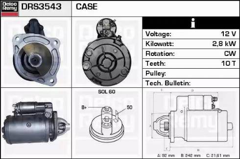 Remy DRS3543 - Стартер autospares.lv