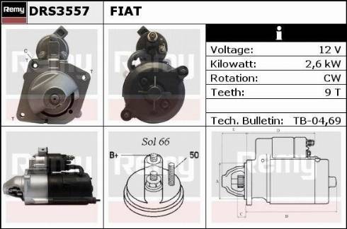 Remy DRS3557X - Стартер autospares.lv