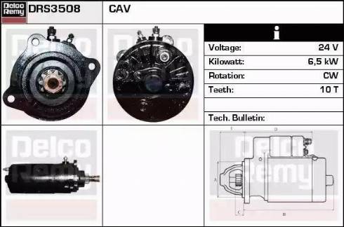 Remy DRS3508 - Стартер autospares.lv