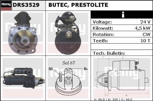 Remy DRS3529 - Стартер autospares.lv