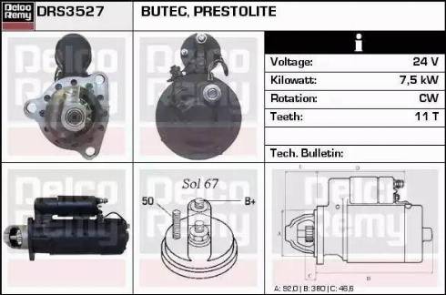 Remy DRS3527 - Стартер autospares.lv