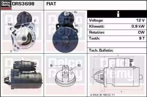 Remy DRS3698 - Стартер autospares.lv