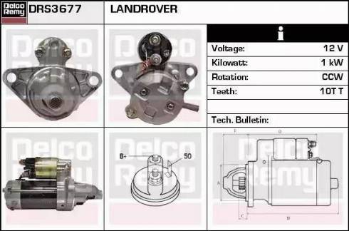 Remy DRS3677 - Стартер autospares.lv