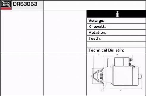 Remy DRS3063 - Стартер autospares.lv