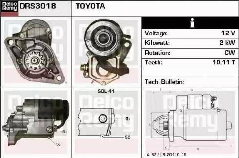 Remy DRS3018 - Стартер autospares.lv