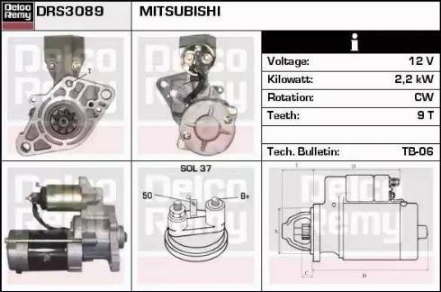 Remy DRS3089 - Стартер autospares.lv