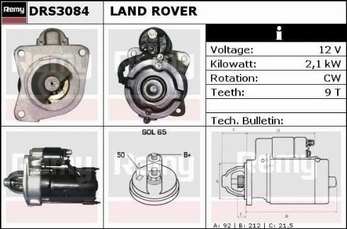 Remy DRS3084X - Стартер autospares.lv