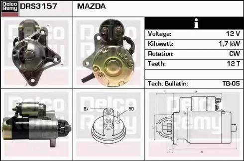 Remy DRS3157 - Стартер autospares.lv