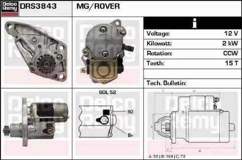 Remy DRS3843 - Стартер autospares.lv