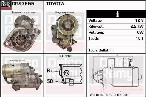 Remy DRS3855 - Стартер autospares.lv