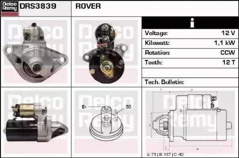 Remy DRS3839 - Стартер autospares.lv