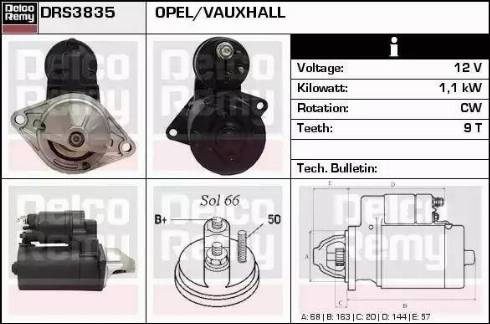 Remy DRS3835 - Стартер autospares.lv