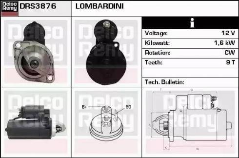 Remy DRS3876 - Стартер autospares.lv