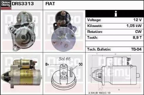 Remy DRS3313 - Стартер autospares.lv