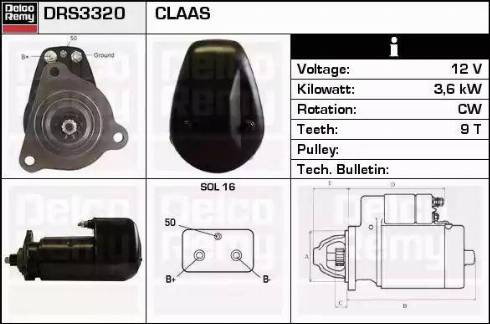 Remy DRS3320 - Стартер autospares.lv