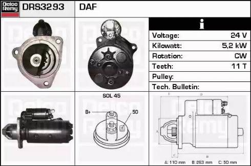 Remy DRS3293 - Стартер autospares.lv