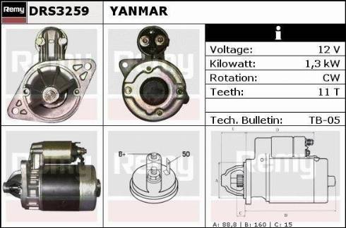 Remy DRS3259 - Стартер autospares.lv