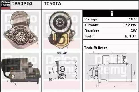 Remy DRS3253 - Стартер autospares.lv