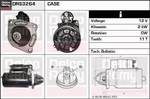 Remy DRS3264 - Стартер autospares.lv