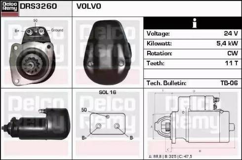 Remy DRS3260 - Стартер autospares.lv