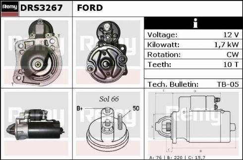 Remy DRS3267X - Стартер autospares.lv