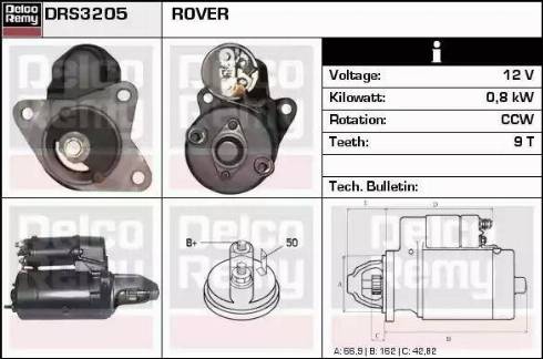 Remy DRS3205 - Стартер autospares.lv