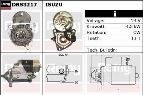 Remy DRS3217N - Стартер autospares.lv