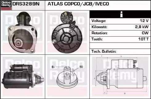 Remy DRS3289N - Стартер autospares.lv