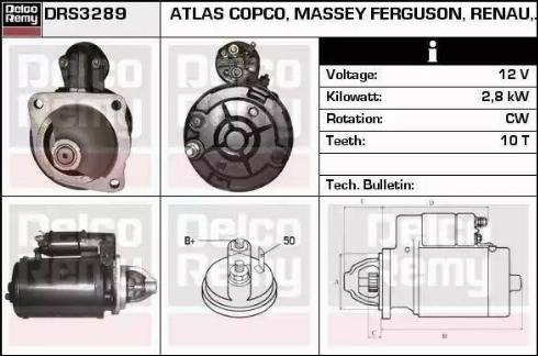 Remy DRS3289 - Стартер autospares.lv