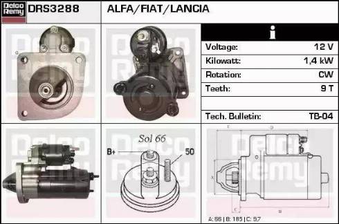 Remy DRS3288 - Стартер autospares.lv