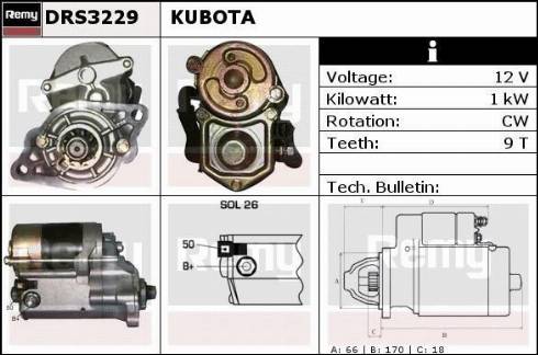 Remy DRS3229 - Стартер autospares.lv