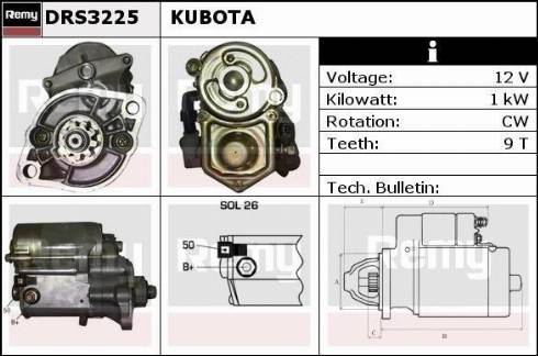 Remy DRS3225 - Стартер autospares.lv