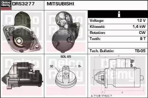 Remy DRS3277 - Стартер autospares.lv