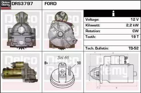 Remy DRS3797N - Стартер autospares.lv