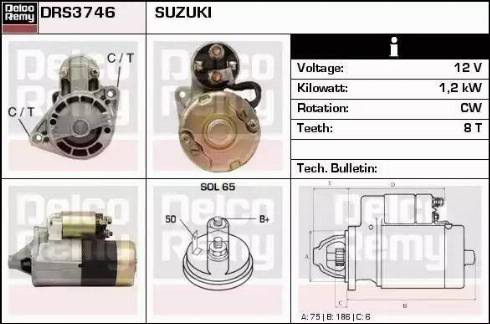 Remy DRS3746 - Стартер autospares.lv