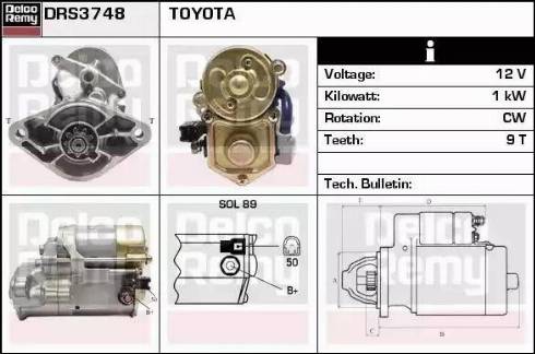 Remy DRS3748 - Стартер autospares.lv