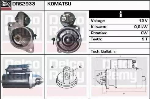 Remy DRS2933 - Стартер autospares.lv