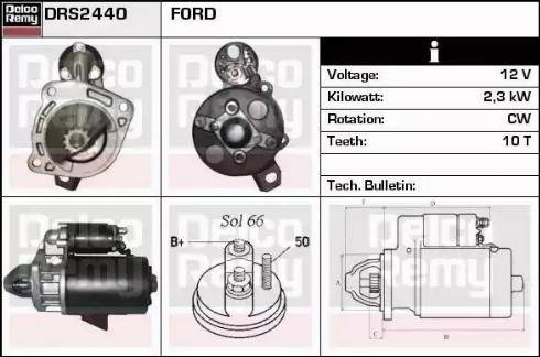 Remy DRS2440 - Стартер autospares.lv