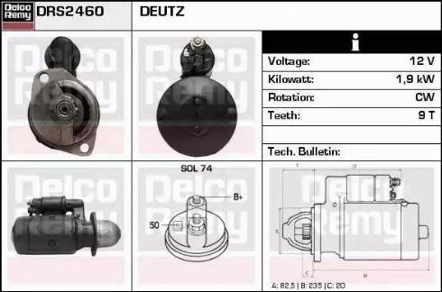 Remy DRS2460 - Стартер autospares.lv