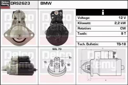 Remy DRS2623 - Стартер autospares.lv