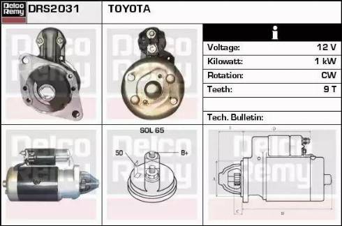 Remy DRS2031 - Стартер autospares.lv