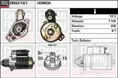 Remy DRS2161 - Стартер autospares.lv