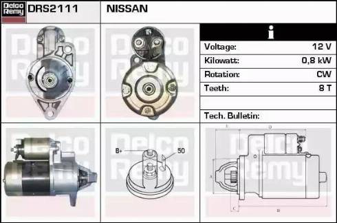 Remy DRS2111 - Стартер autospares.lv