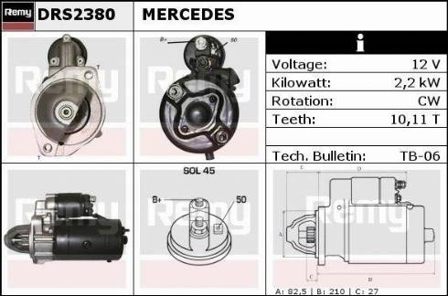 Remy DRS2380X - Стартер autospares.lv