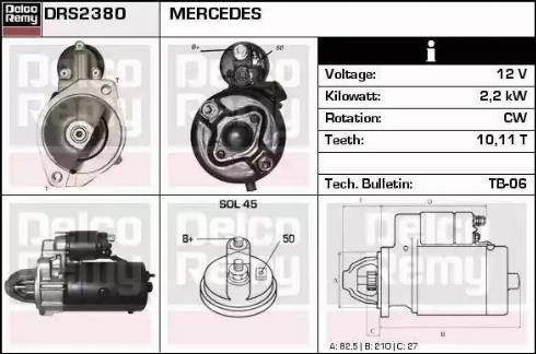 Remy DRS2380 - Стартер autospares.lv